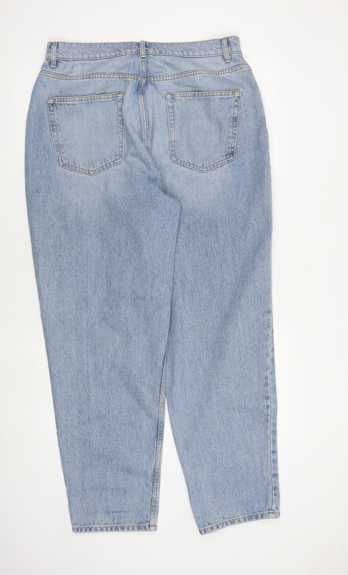 ASOS Womens Blue Cotton Tapered Jeans Size 34 in L30 in Regular Zip