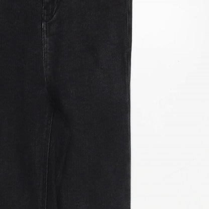 New Look Girls Blue Cotton Skinny Jeans Size 13 Years Regular Zip - Frayed Hem