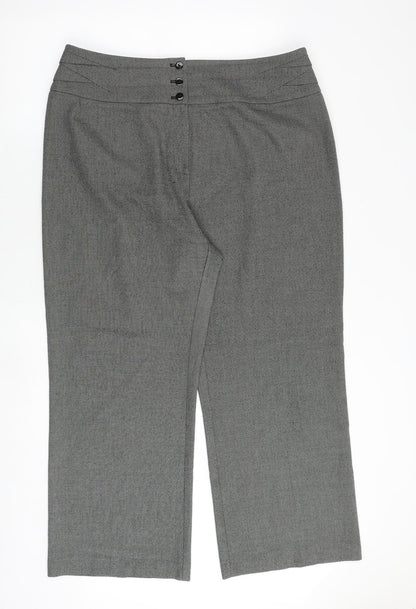 Womens UK Size 20 Marks and Spencer Regular Fit  Grey Trousers