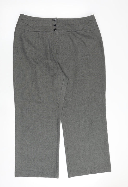 Womens UK Size 20 Marks and Spencer Regular Fit  Grey Trousers
