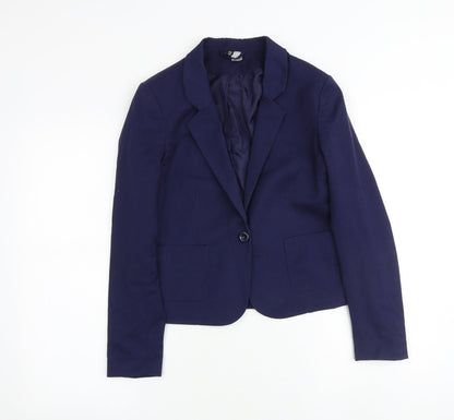 Womens UK Size 10 H&M Blue Jacket