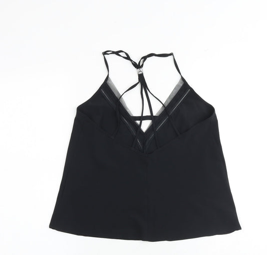 Autograph Womens Black Polyester Camisole Tank Size 8 V-Neck - Strappy
