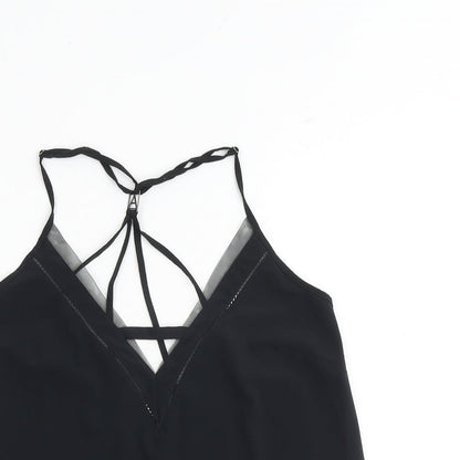 Autograph Womens Black Polyester Camisole Tank Size 8 V-Neck - Strappy