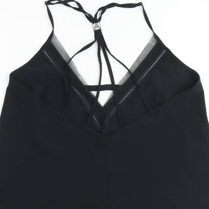 Autograph Womens Black Polyester Camisole Tank Size 8 V-Neck - Strappy