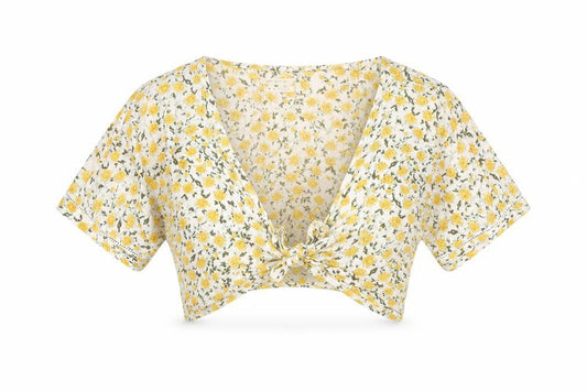 Womens UK Size M Urban Outfitters Multicoloured Cropped Blouse