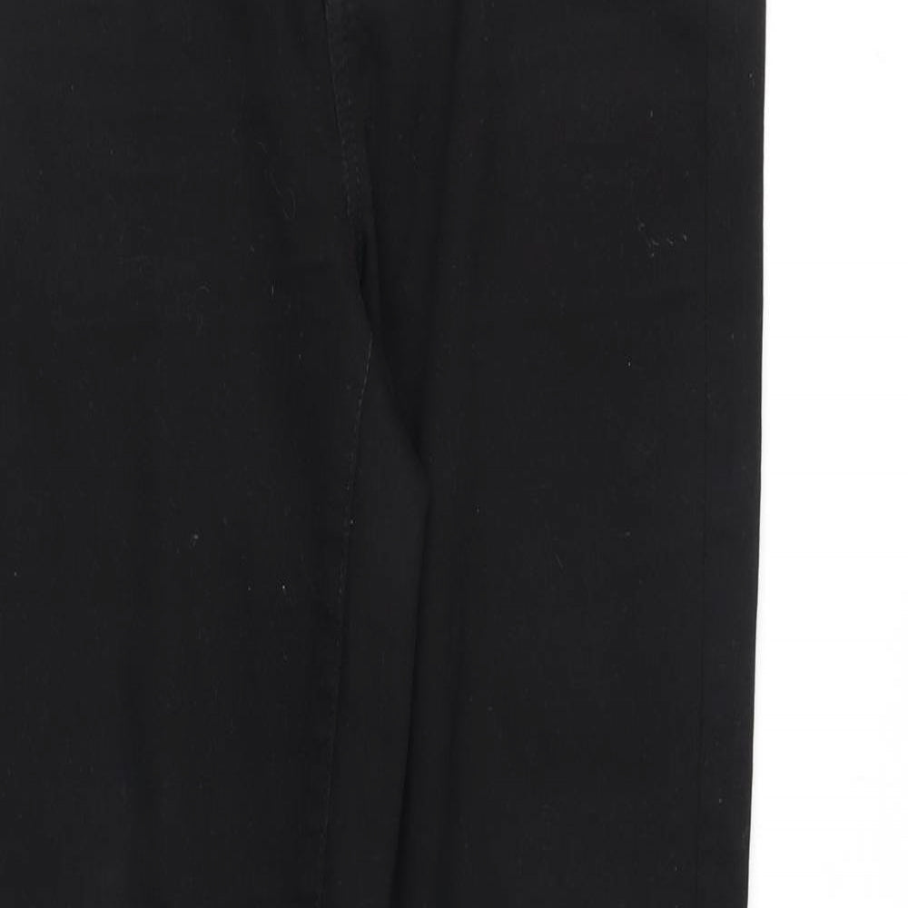 Denim & Co. Womens Black Cotton Skinny Jeans Size 12 Slim Zip