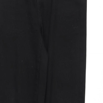 Denim & Co. Womens Black Cotton Skinny Jeans Size 12 Slim Zip