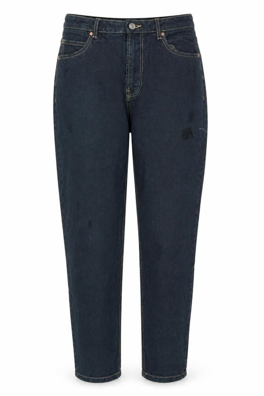 Womens UK Size 10 Bershka Regular Fit Mom Blue Jeans