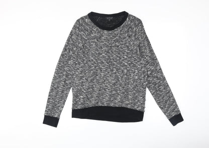 Womens UK Size 8 Topshop Black Basic Blouse
