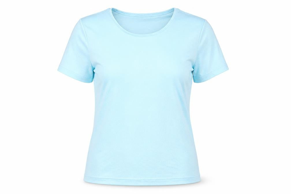 Womens UK Size 14 Emreco Blue Basic T-Shirt