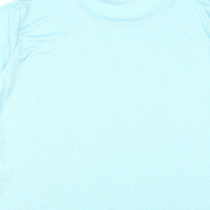Womens UK Size 14 Emreco Blue Basic T-Shirt