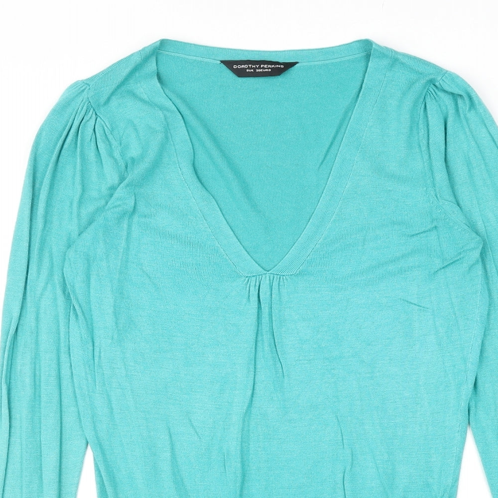 Womens UK Size 8 Dorothy Perkins Green Pullover Jumper