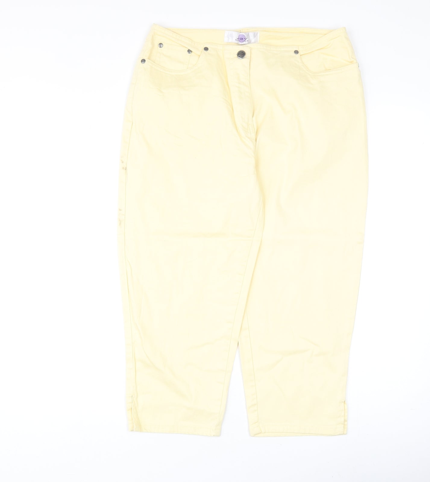 Womens UK Size 14 JDY Regular Fit Straight Yellow Jeans