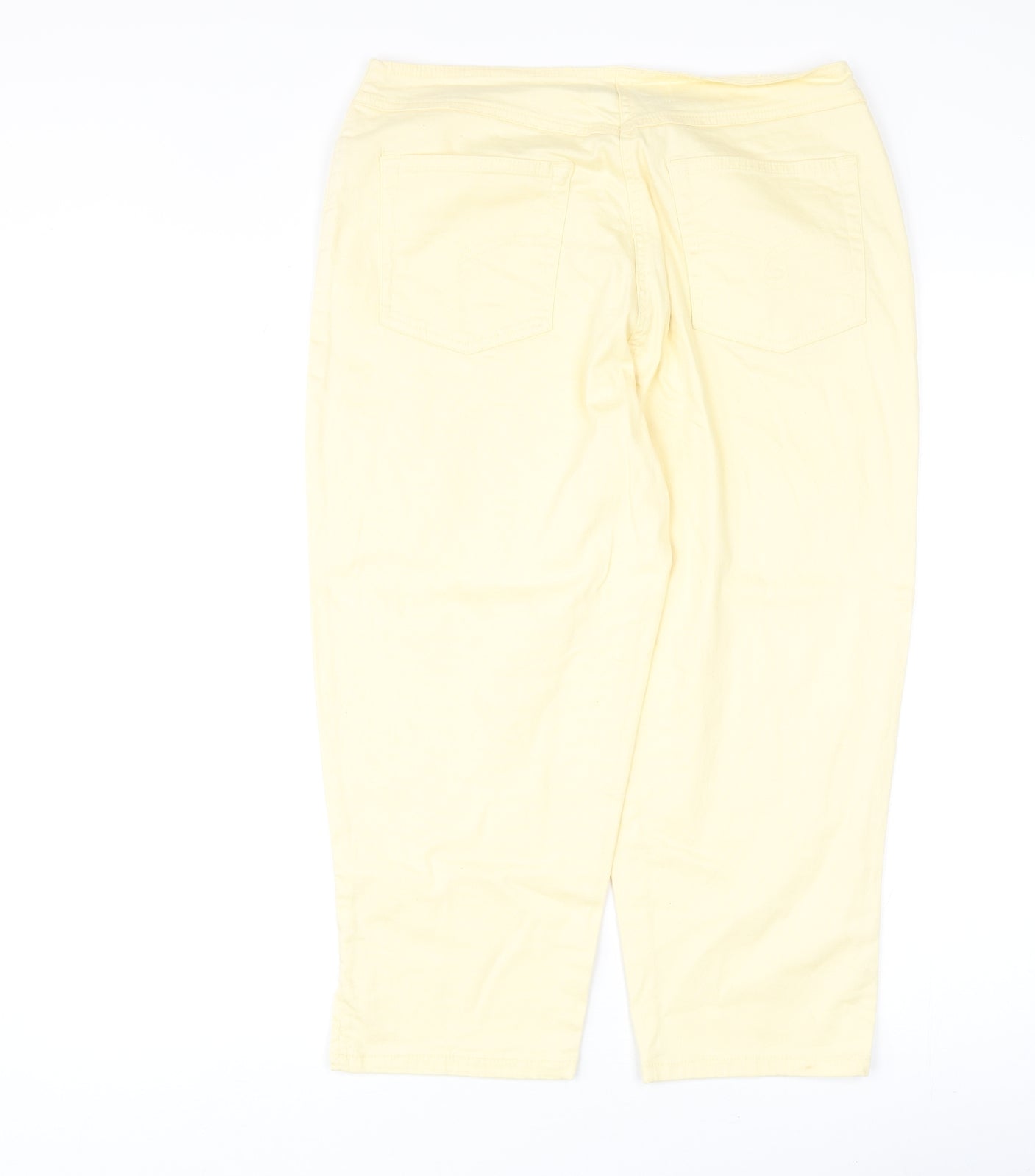 Womens UK Size 14 JDY Regular Fit Straight Yellow Jeans