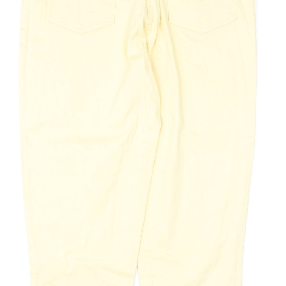 Womens UK Size 14 JDY Regular Fit Straight Yellow Jeans