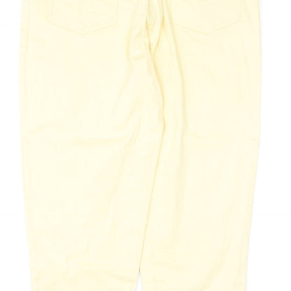 Womens UK Size 14 JDY Regular Fit Straight Yellow Jeans