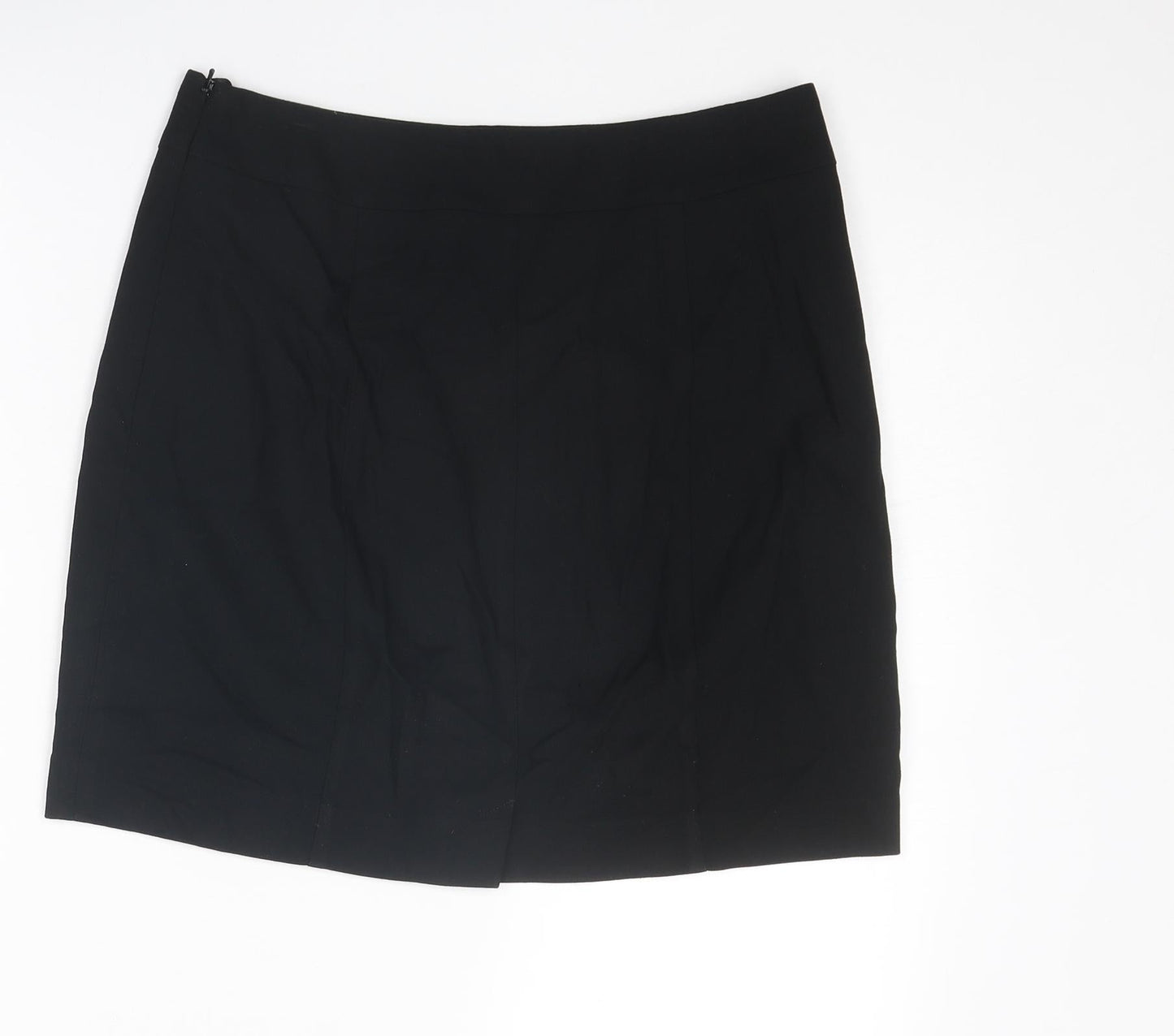 The Collection Womens Black Polyester Straight & Pencil Skirt Size 12 Zip