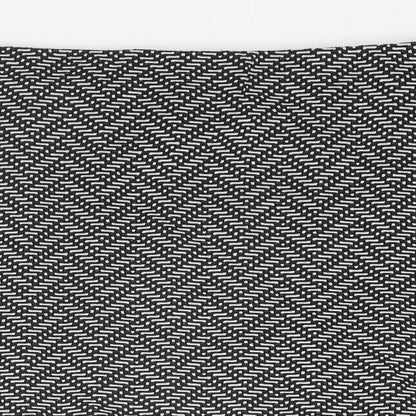 Marks and Spencer Womens Black Geometric Polyester Bandage Skirt Size 14