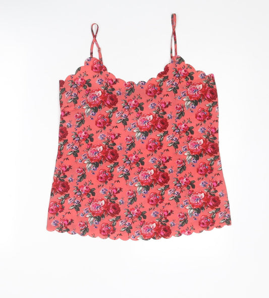 Womens UK Size 10 Oasis Pink Basic Tank