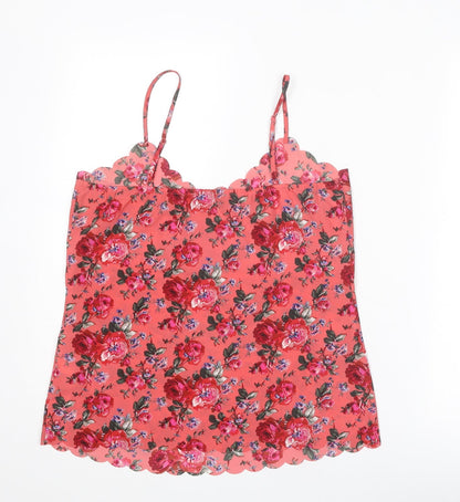 Womens UK Size 10 Oasis Pink Basic Tank