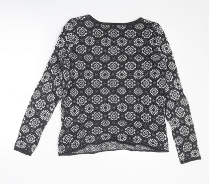 Womens UK Size M H&M Grey Pullover Jumper