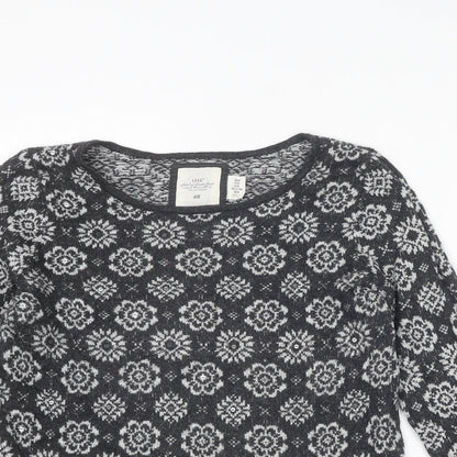 Womens UK Size M H&M Grey Pullover Jumper