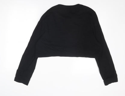 Blooming Marvellous Womens Black Cotton Pullover Sweatshirt Size XL Pullover