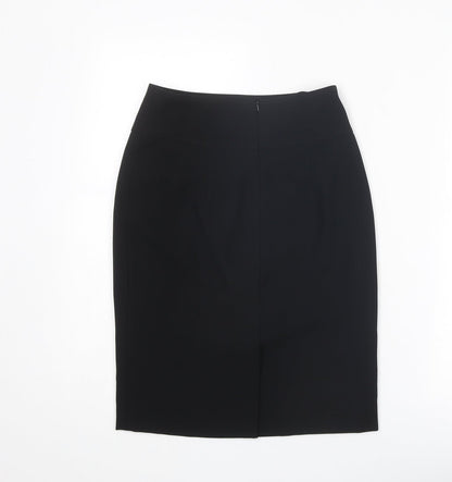 Principles Womens Black Polyester Straight & Pencil Skirt Size 6 Zip