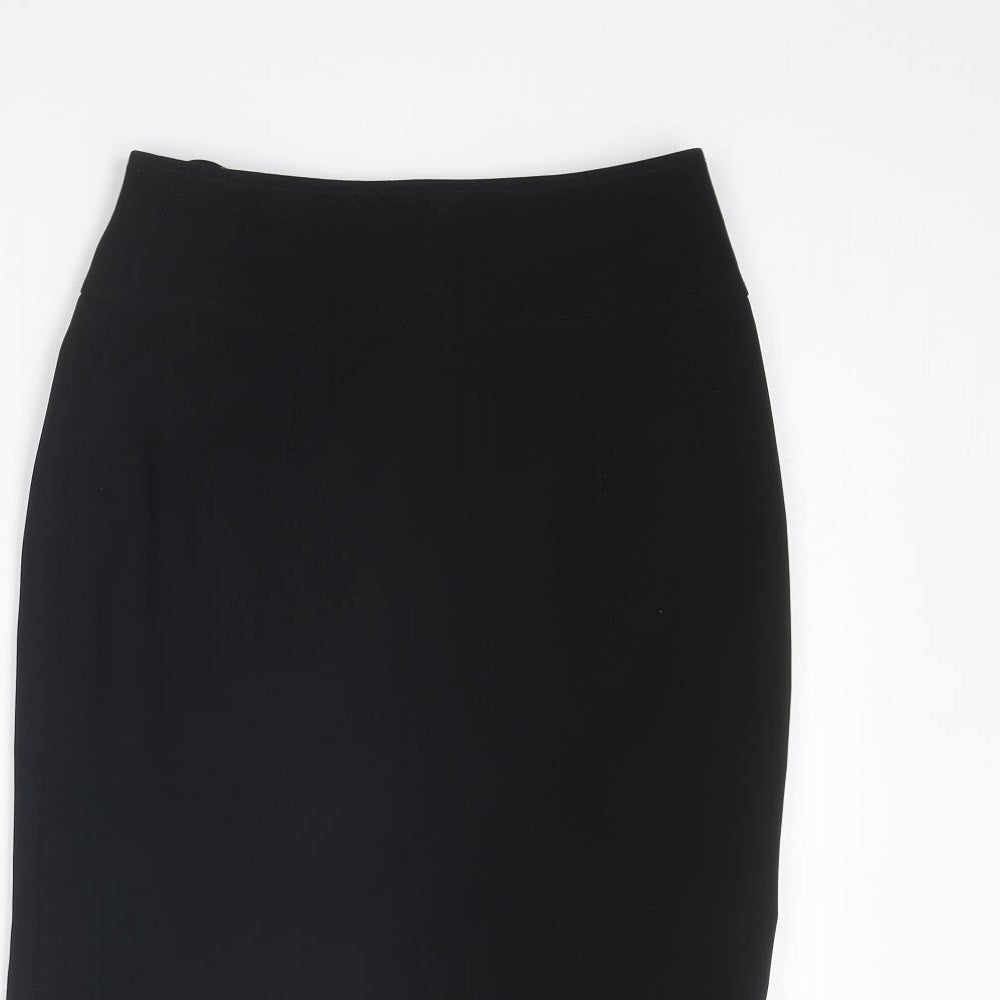 Principles Womens Black Polyester Straight & Pencil Skirt Size 6 Zip