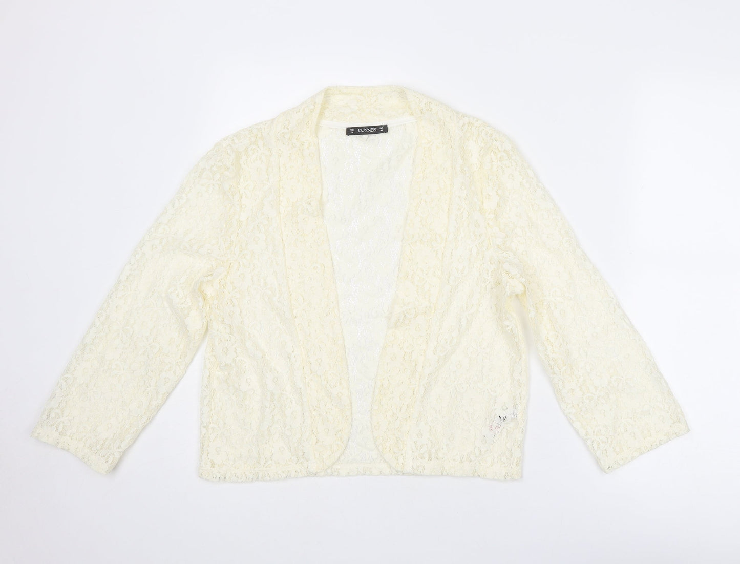 Womens UK Size 14 Dunnes Stores Ivory Kimono Blouse