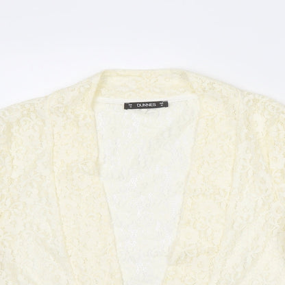 Womens UK Size 14 Dunnes Stores Ivory Kimono Blouse