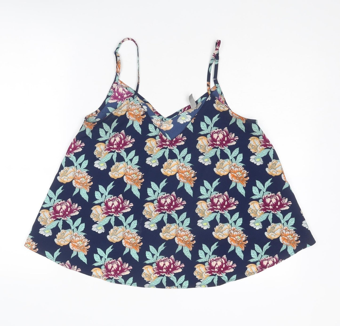 Womens UK Size 12 ASOS Multicoloured Basic Tank