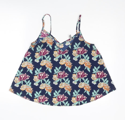 Womens UK Size 12 ASOS Multicoloured Basic Tank