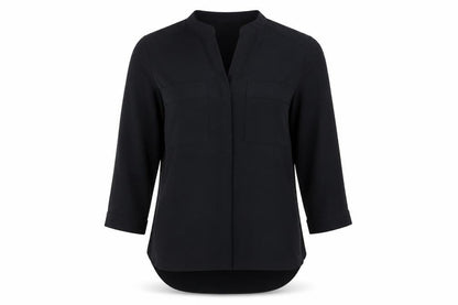Womens UK Size 6 Dorothy Perkins Black Basic Button-Up