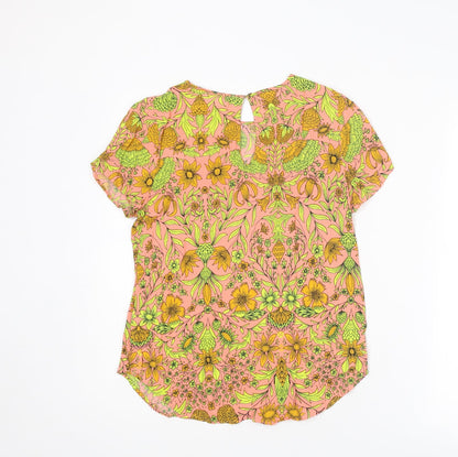 Womens UK Size 8 H&M Multicoloured Basic T-Shirt