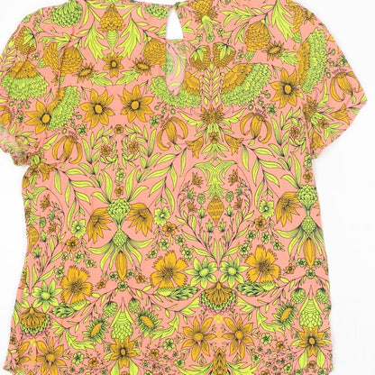 Womens UK Size 8 H&M Multicoloured Basic T-Shirt