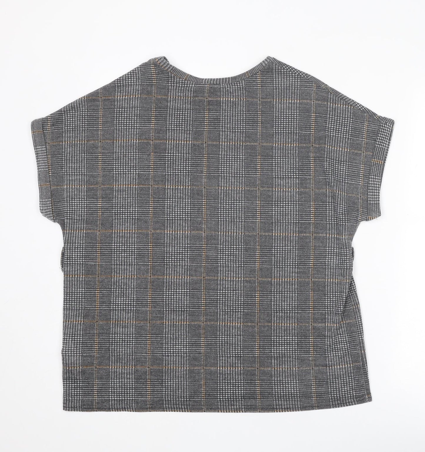Womens UK Size M New Look Grey Basic T-Shirt