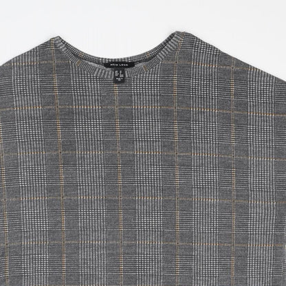 Womens UK Size M New Look Grey Basic T-Shirt