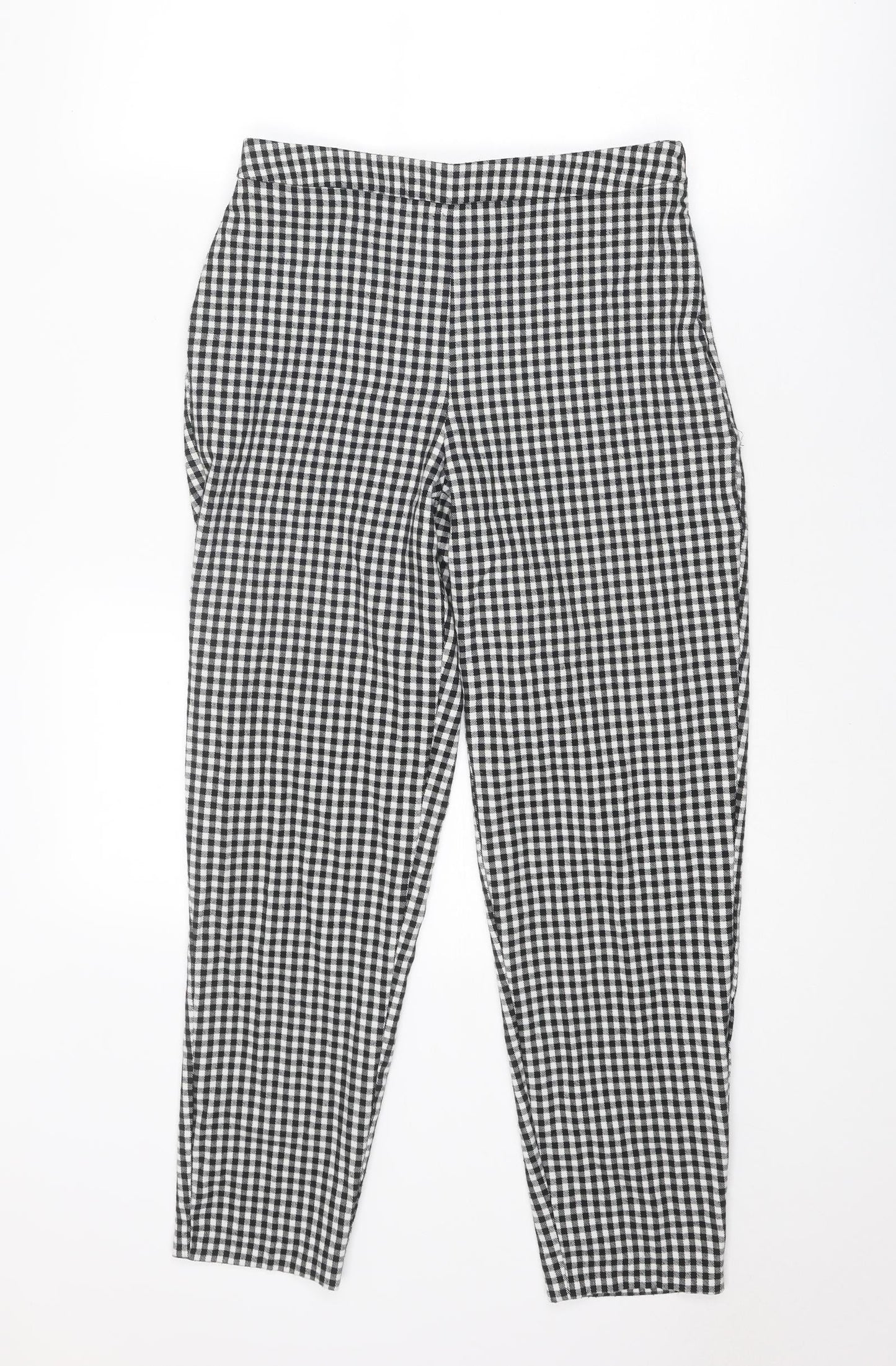 Womens UK Size 8 Miss Selfridge Regular Fit Capri Black Trousers
