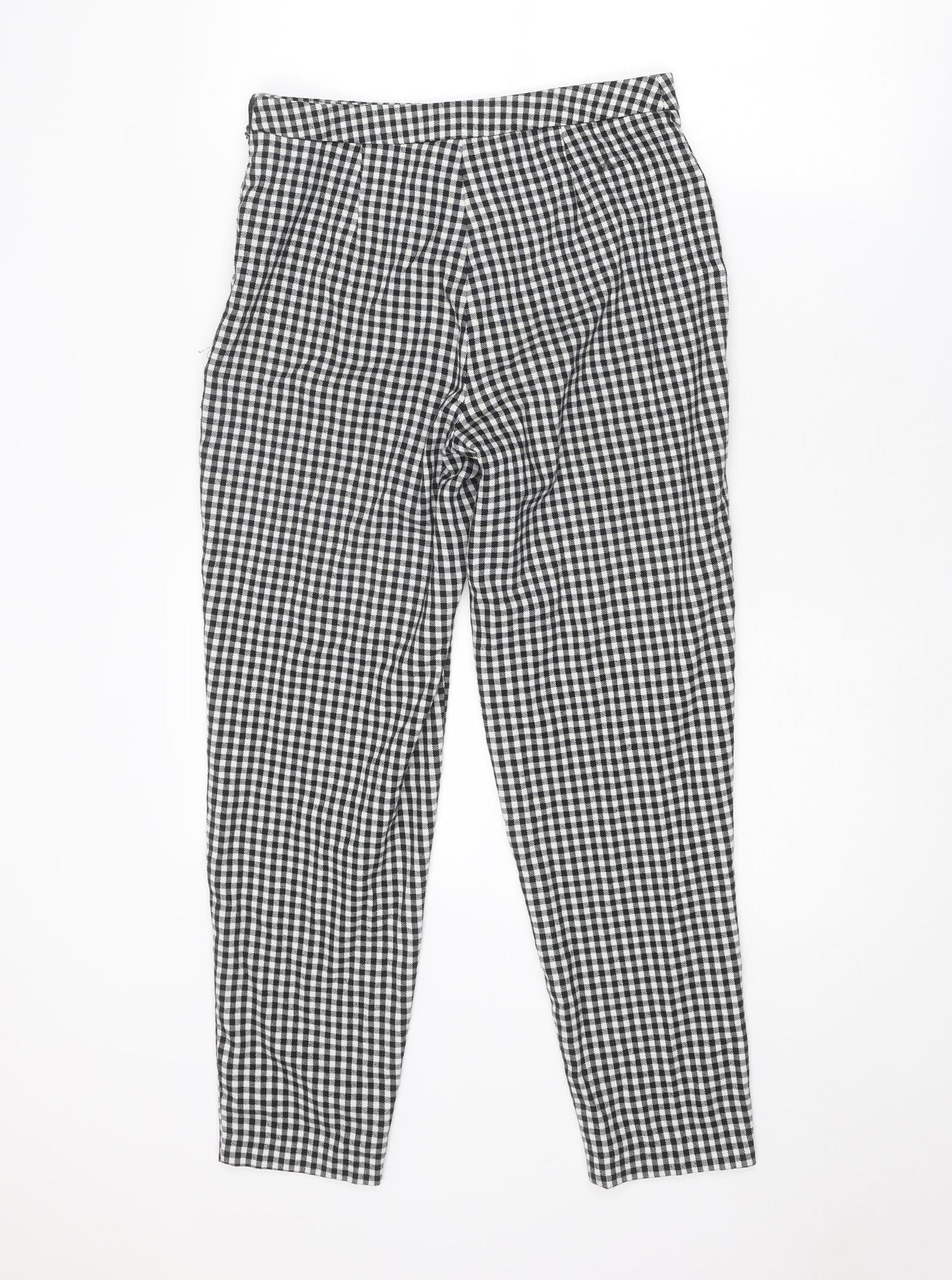 Womens UK Size 8 Miss Selfridge Regular Fit Capri Black Trousers