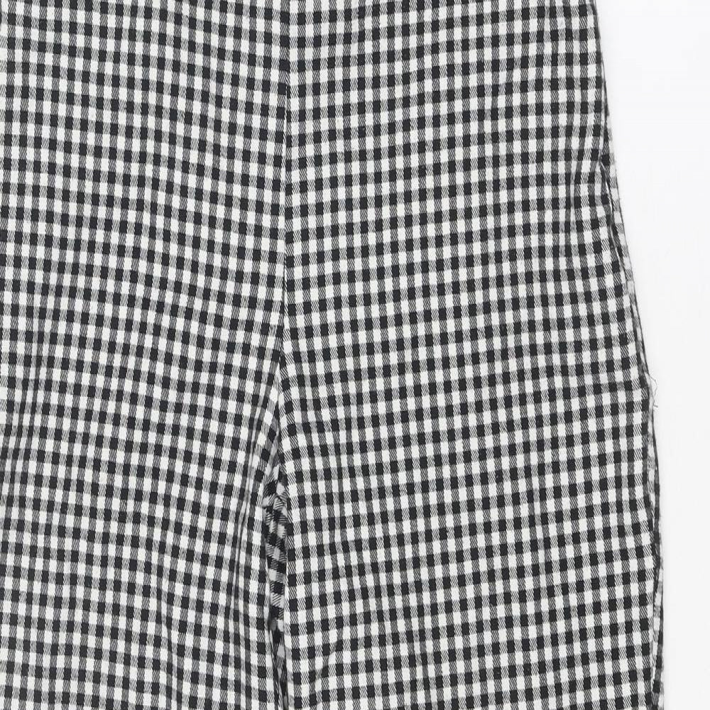 Womens UK Size 8 Miss Selfridge Regular Fit Capri Black Trousers