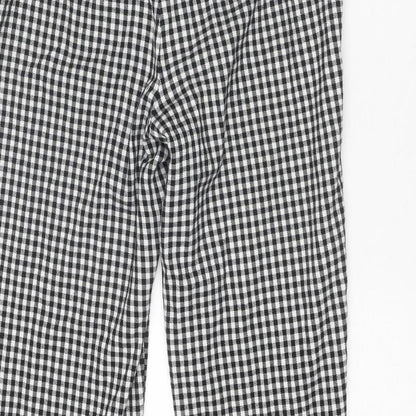 Womens UK Size 8 Miss Selfridge Regular Fit Capri Black Trousers
