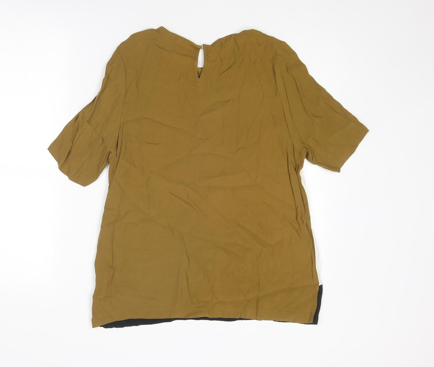 Womens UK Size 14 New Look Brown Basic Blouse