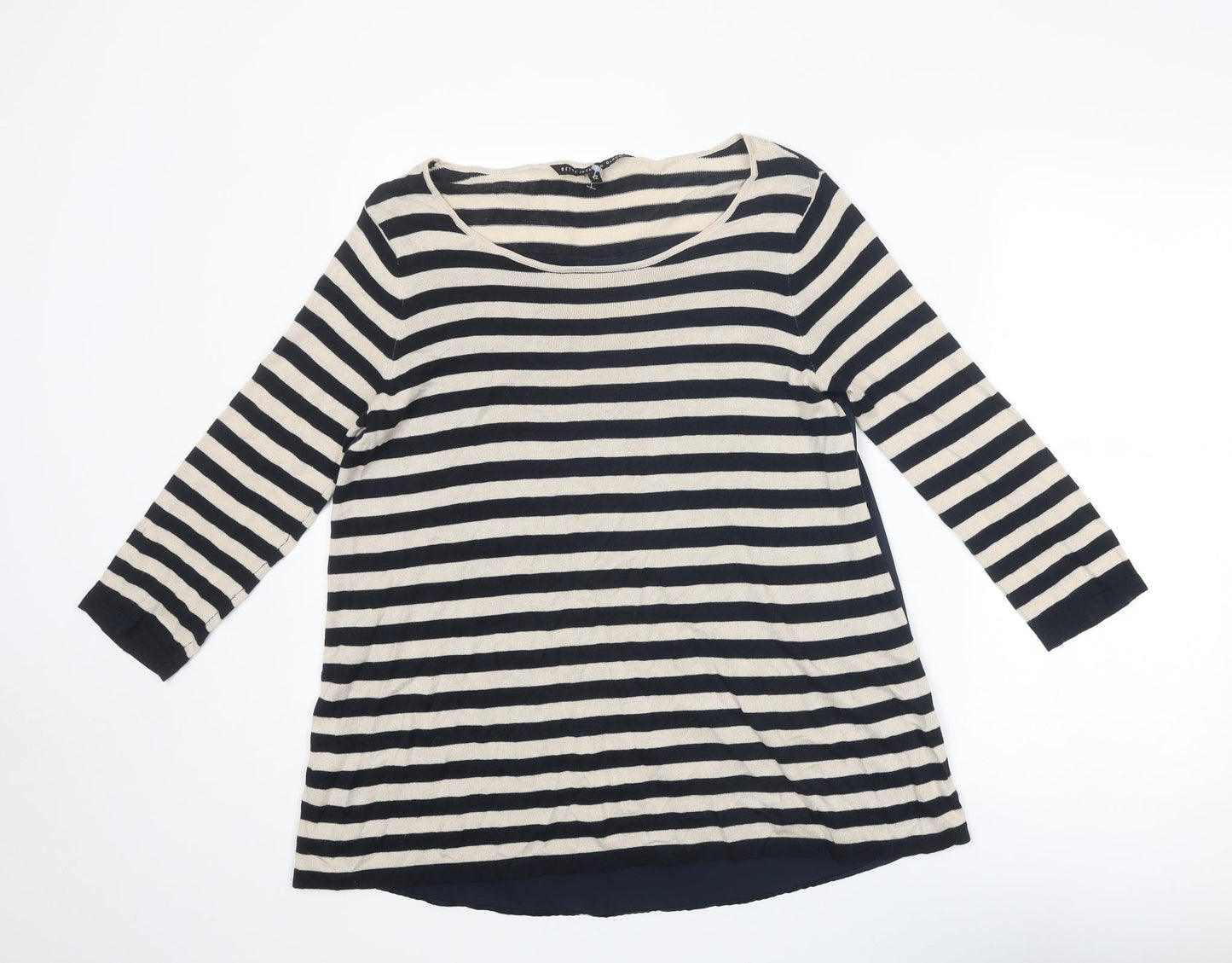Womens UK Size 12 Betty Jackson Blue Pullover Jumper