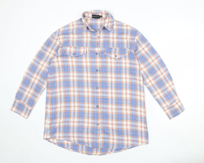 Womens UK Size 6 PRETTYLITTLETHING Multicoloured Basic Button-Up