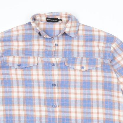 Womens UK Size 6 PRETTYLITTLETHING Multicoloured Basic Button-Up