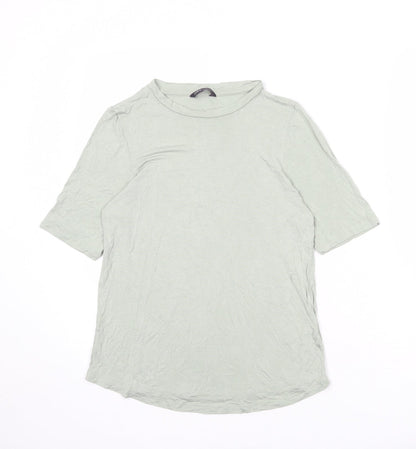Womens UK Size 14 Marks and Spencer Green Basic T-Shirt