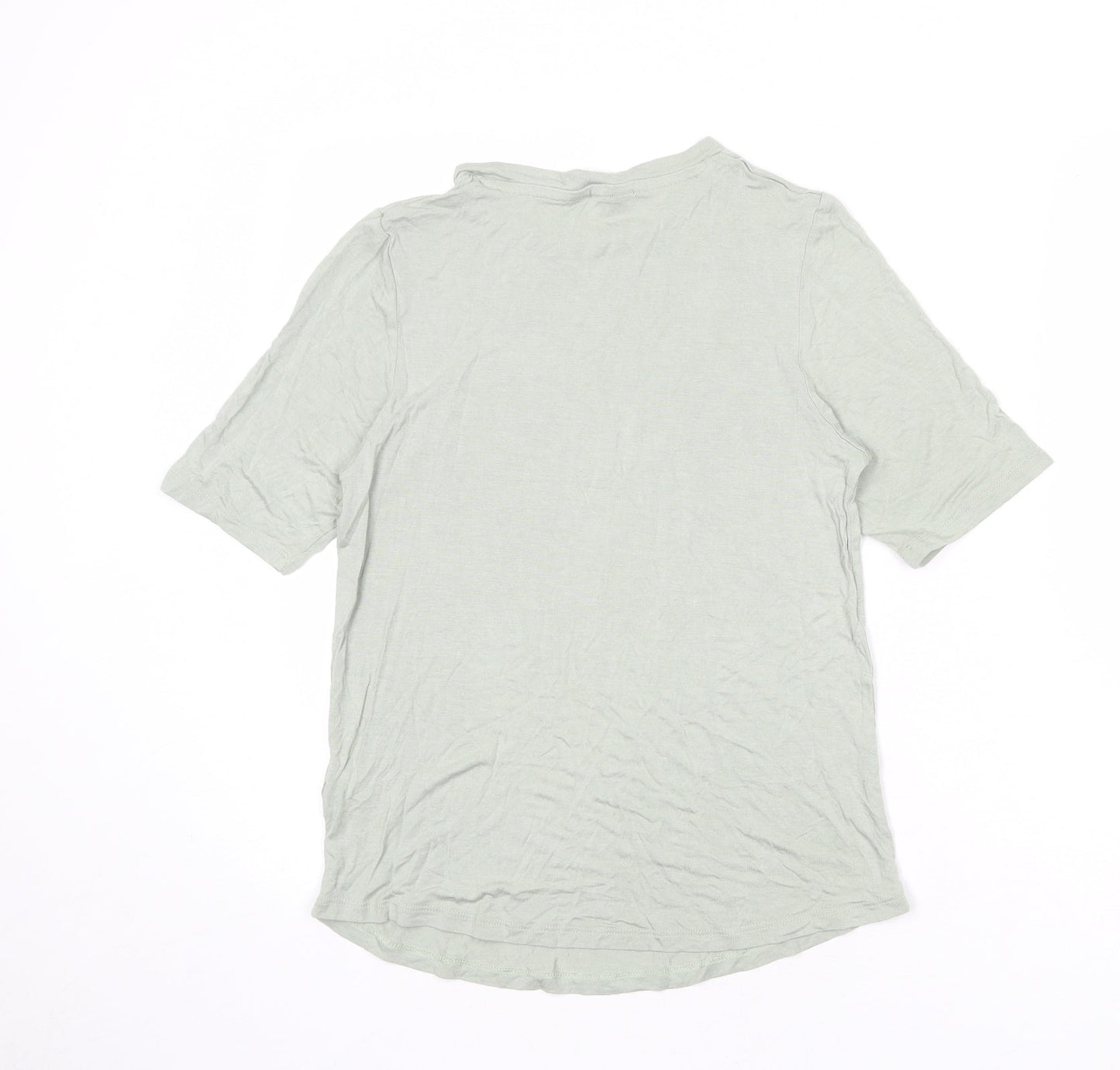 Womens UK Size 14 Marks and Spencer Green Basic T-Shirt