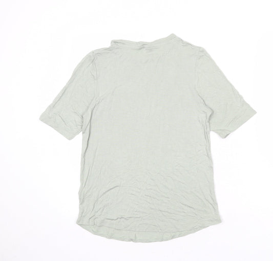 Womens UK Size 14 Marks and Spencer Green Basic T-Shirt