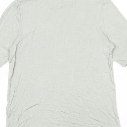 Womens UK Size 14 Marks and Spencer Green Basic T-Shirt